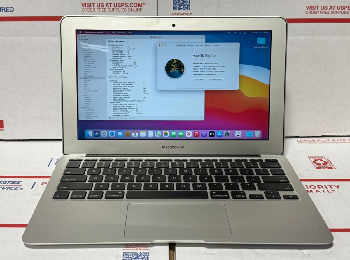 MacBook Air Early 2014 Corei5 4Gb 11インチ MacBook Air 11 Early 2014 1.4 GHz Intel Core i5 4GB 128GB Good