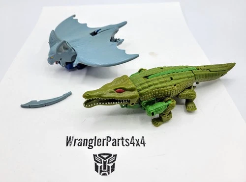 Vintage Transformers 1996 Beast Wars Megatron Vs Optimus Primal Crocodile Bat BW