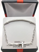 JCP 1/20 CTTW L.G Diamond Sterling Silver 8 Inch Tennis Bracelet