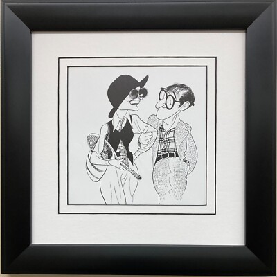 Al Hirschfeld ''Annie Hall 1977'' CUSTOM FRAMED ART Caricature Woody Allen Movie