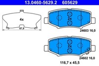 ATE 13.0460-5629.2 Bremsbelagsatz, Scheibenbremse FüR Jeep