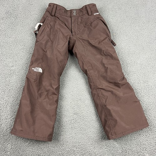 The North Face Hyvent Snow Pants Girls Extra Small Brown Ski Waterproof