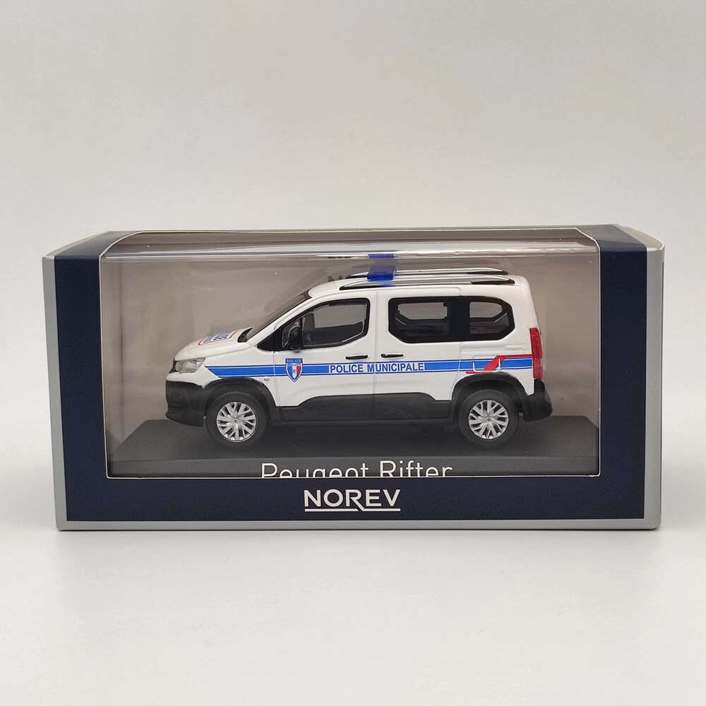 1/43 Norev Peugeot Rifter 2019 Police Municipale Diecast Model Car Collection