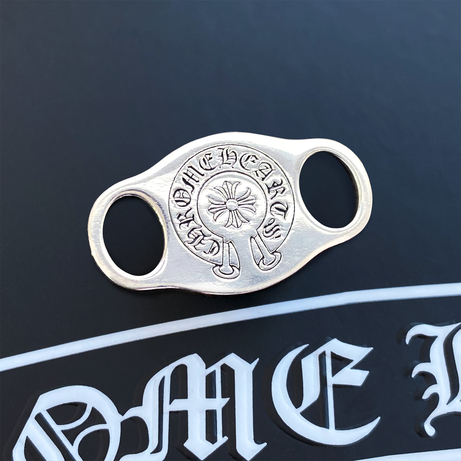 Authentic Chrome Hearts Shoelace Detail Charm Lock/St… Gem