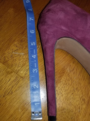 Pour La Victoire Plum Suede Platform Heels Size9.5 B Women’s 5” Platform. EUC - Picture 5 of 7