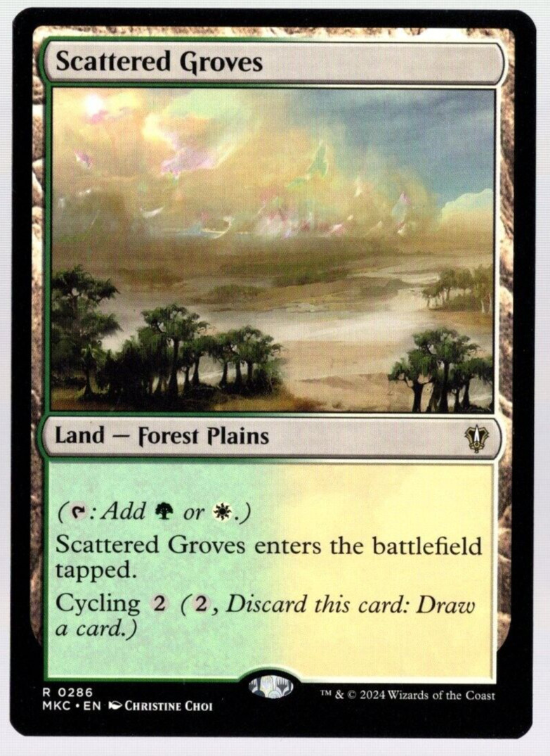 Scattered Groves 0286 Non Foil Rare Murders at Karlov Manor MTG Near Mint