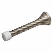 10 Pack- "Ragsdale"- Satin Nickel Heavy Duty Spring Door Stops 3-1/8" -