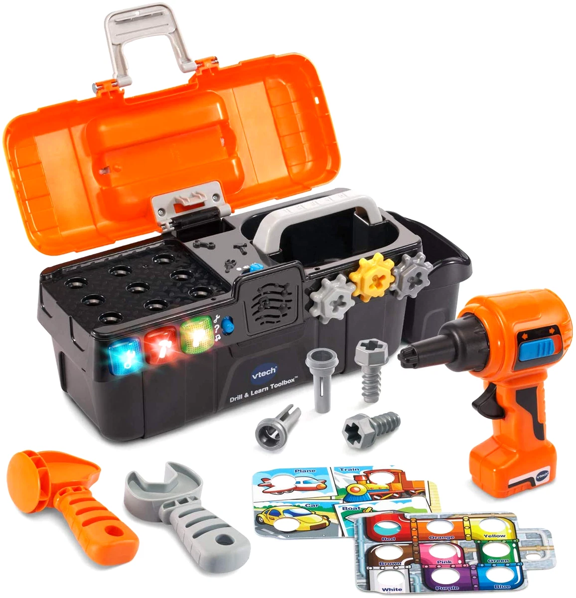 VTech Drill and Learn Toolbox Fix Play Kids Toy Developmental Pretend Gift  New