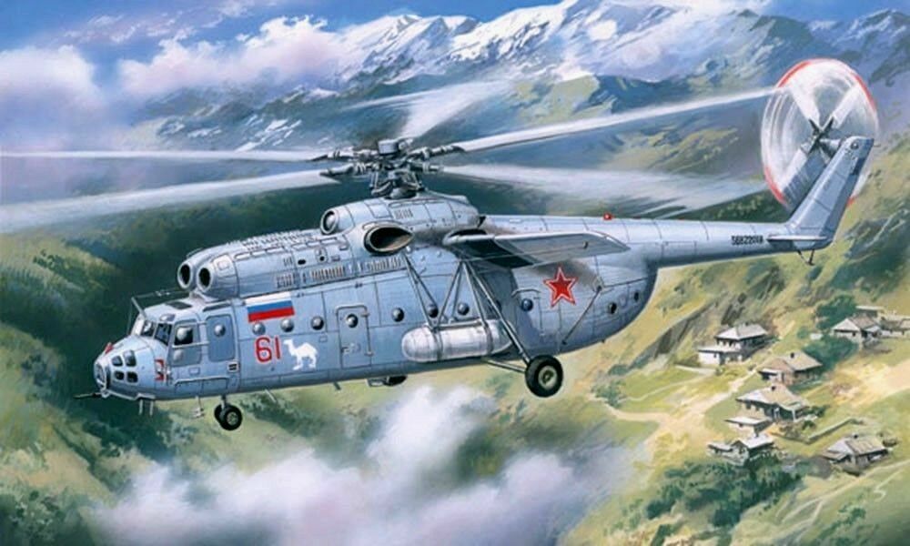 Modellbau Modellbausatze 670 Model Kit Mil Mi 6 1 100 Rar Ddr Giant Soviet Helicopter Playfix Kits Nr