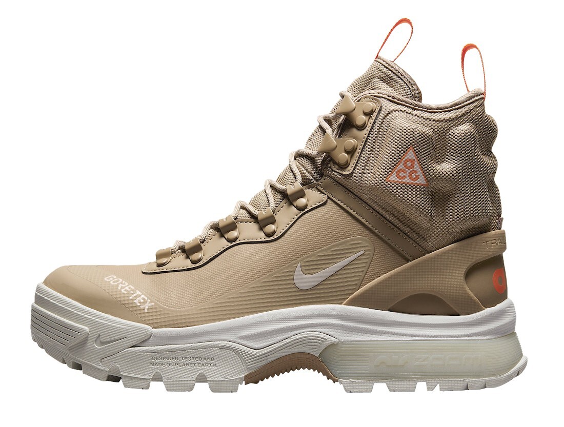 Men's 4/Women's 5.5 Nike ACG Zoom Gaiadome GORE-TEX Khaki Light Bone Hiking Shoes DD2858-202