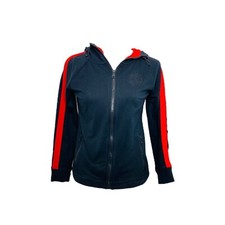 Women s Small Track Jacket Lauren Ralph Lauren Black Full Zip Embroidered