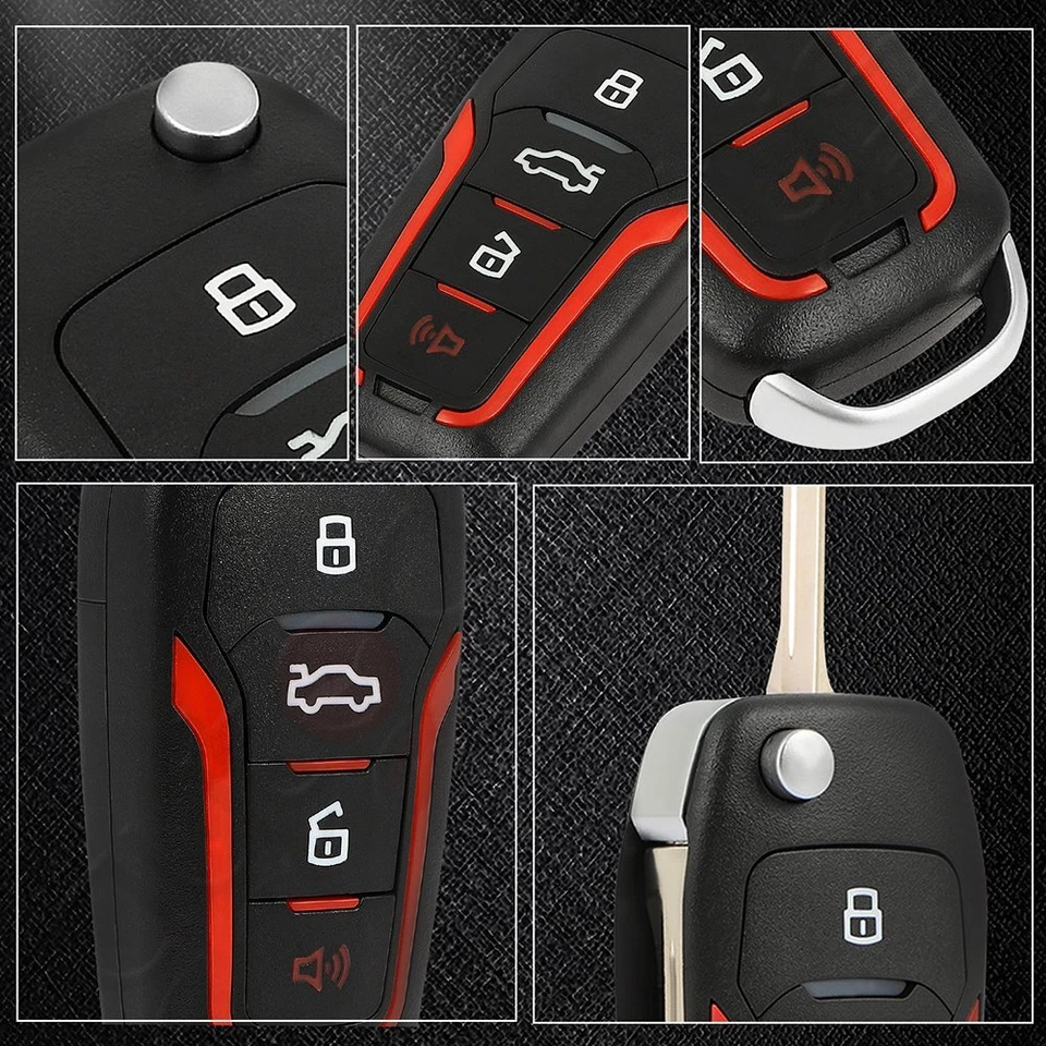 2 Remote Car Key Fob for Ford Mustang Escape 2005 2006 2007 2008 2009 2010-2012 - Image 2 of 4