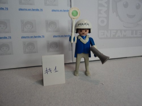 Playmobil Geobra 3324 – Policier Vintage 1975, Sachet Scellé, Neuf