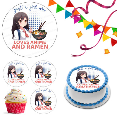 Manga Anime Cake Topper Party Deko essbar Geburtstag Feier Cupcake