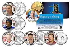 STRIKEOUT KINGS Quarter 6-Coin Ryan Johnson Clemens Maddux Martinez Schilling