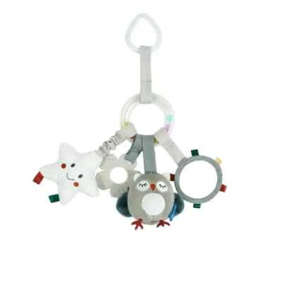 Kyoot Clip on Hanging 0-12m Baby Motor Skills Sensory Rattle Mirror Teething Toy
