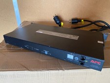 APC AP7730 Rack Mount Dual Source Automatic Transfer Switch PDU Network 9 Outlet