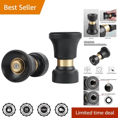 Versatile Adjustable Brass Hose Nozzle 2-Pack for Efficient Watering & Cleaning