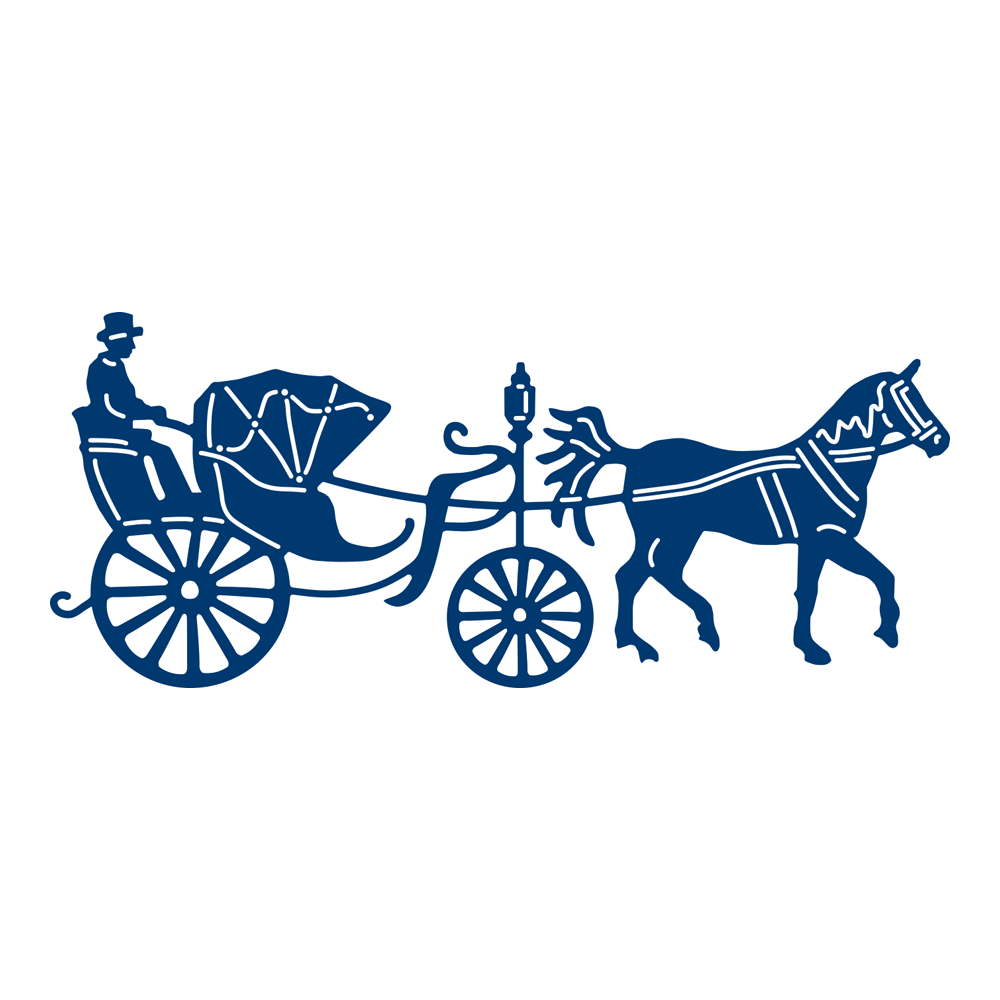 Tattered Lace VINTAGE CARRIAGE (& Horse) Craft Cutting Die - D1293 - FREE UK P&P