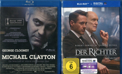 Michael Clayton + Der Richter (Blu-ray) George Clooney, Robert Duvall.