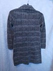 WOMENS MAX STUDIO SIZE XS BEIGE BLACK HOUNDSTOOTH PLAID POCKETED SWEATER COAT  — photo 6