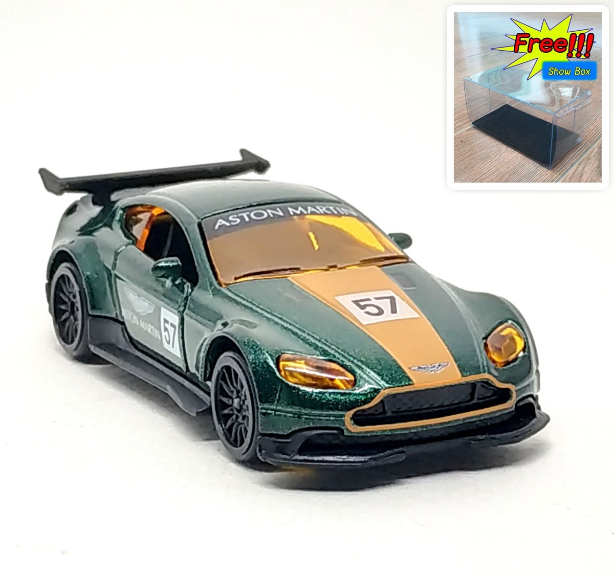 Majorette Aston Martin Vantage GT8 Racing no.57 Dark Green 1:60 (3