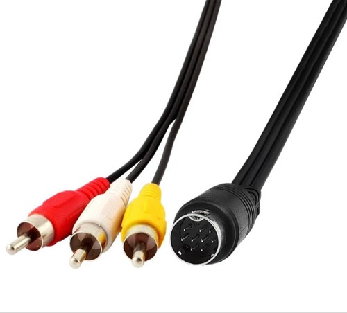 Mini DIN 9Pin to 3x RCA HDTV Composite Audio Video Cable | Male to Male | 1.8m - 第 2/8 張圖片