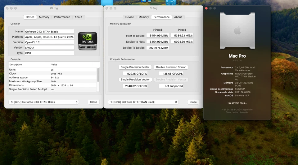  Nvidia TITAN Nera 6GB ram DDR5 Bootscreen Apple Mac Pro 5.1 Monterey Sequoia - Immagine 4 di 4