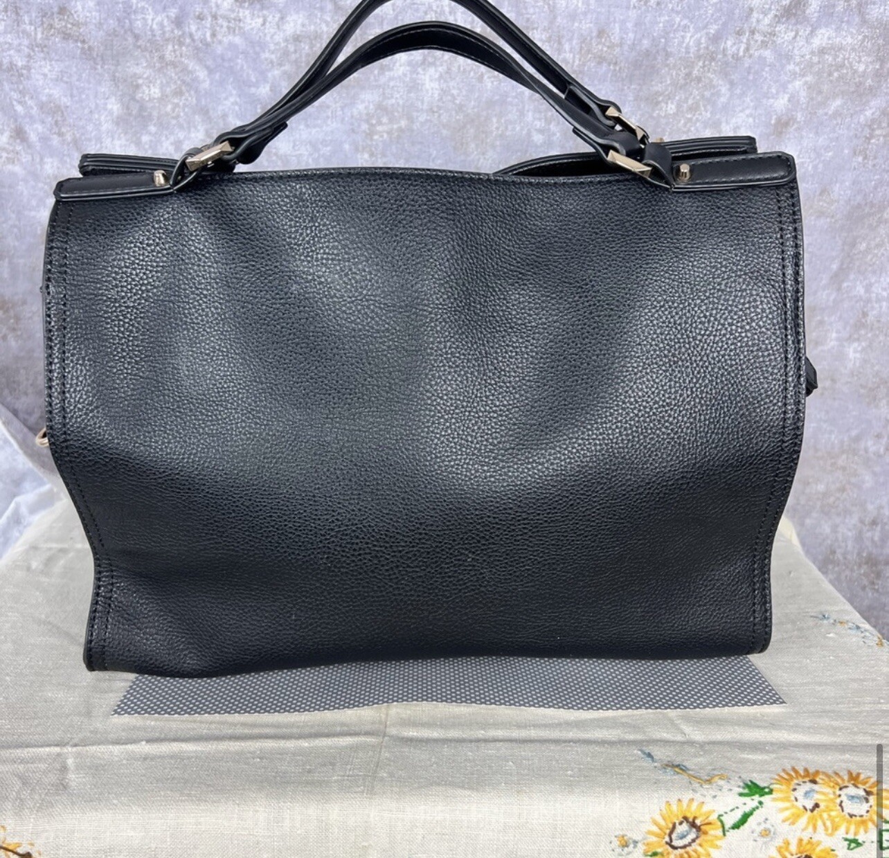 Black Fiorelli Faux Leather Large Purse With Detachable Strap