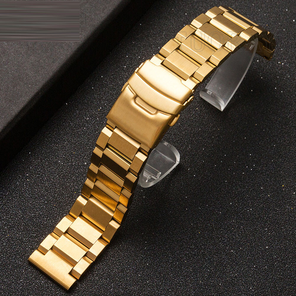 ROUREOX Uhrarmband 22mm - 316L Edelstahl Band Für Casio Edifice