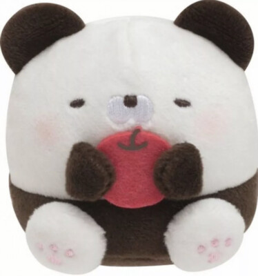 San-x Hamipa 3  Plush Kawaii Apple Panda Soft Squishy Collectible Toy Anime Cute
