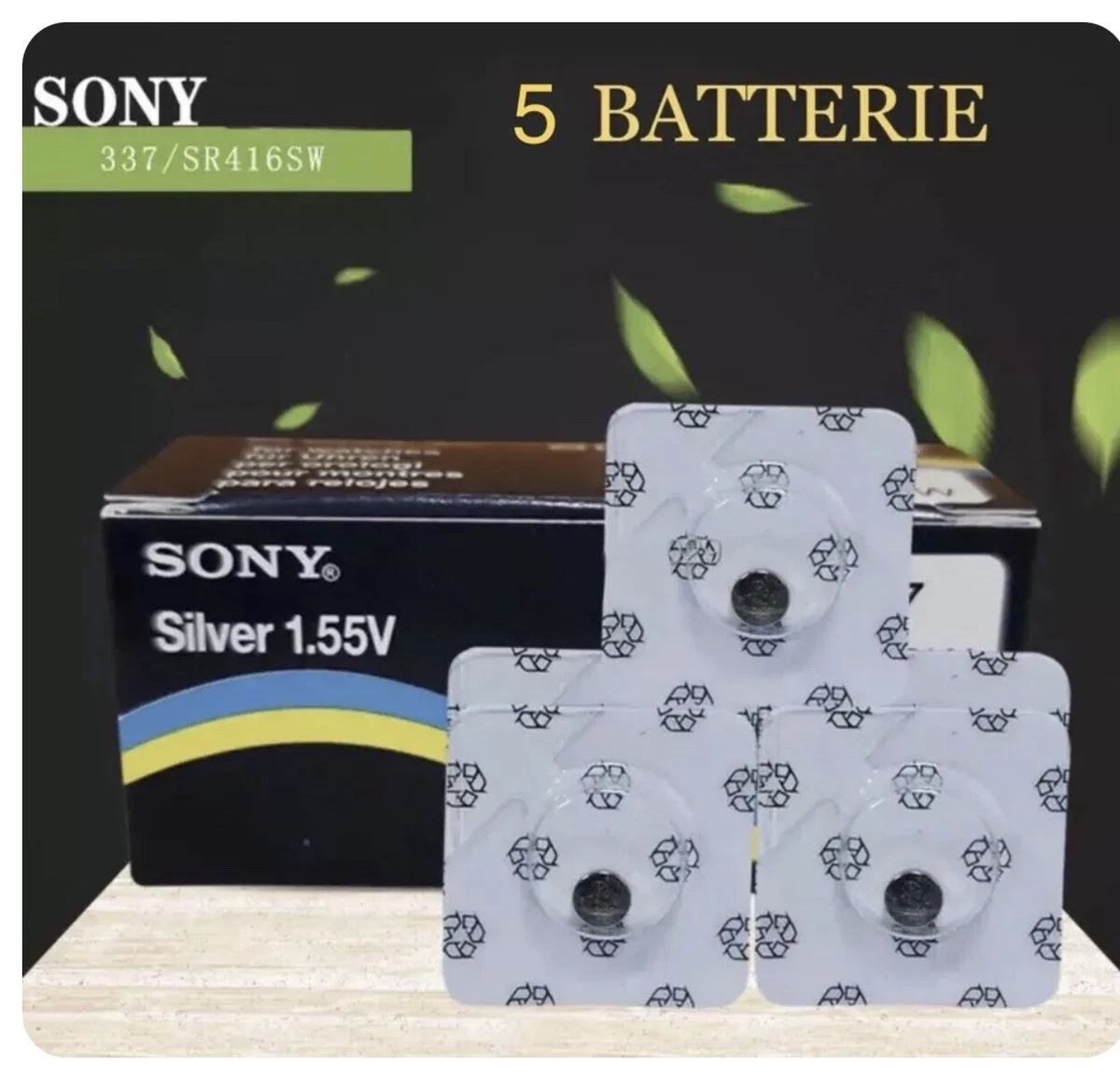 Batterie Renata 337 SR416SW (5 Pezzi) – Nuove, Originali Svizzere Per Orologi! - Foto 3