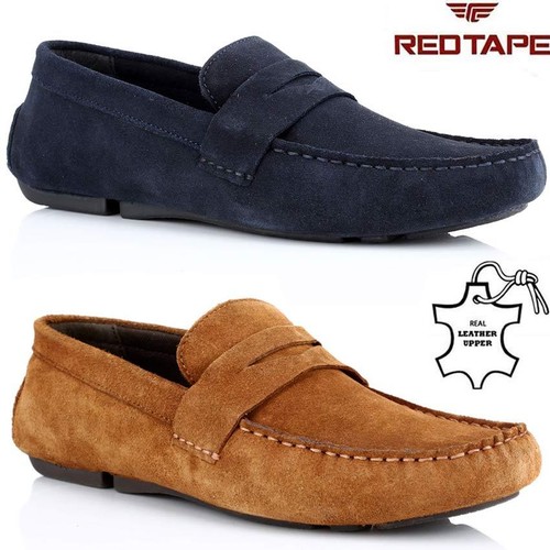 Mens Red Tape Leather Slip On Casual 
