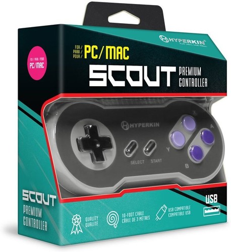 Controlador USB Hyperkin ""Scout"" Premium estilo SNES para PC/Mac - Imagen 4 de 4