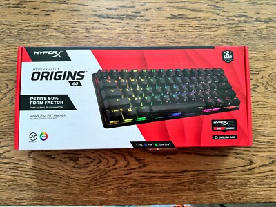 HyperX Alloy Origins 60 Gaming RGB QWERTY Englische (US) Tastatur, Red Linear