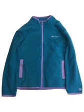 Champion Girls Lightweight Blue Purple Fleece Jacket Sweatshirt