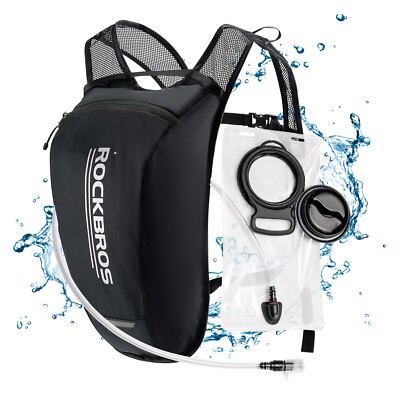 ROCKBROS Trinkrucksack Rucksack Fahrradrucksack Laufrucksack mit 2L Trinkblase