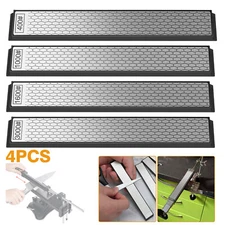 4PCS Diamond Sharpening Stones Set 400-3000Grit Honeycomb Sharpener for Knife