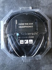 NEW Nakamichi Over the Ear Headphones Metallic Microphone PRECISION SOUND NK780