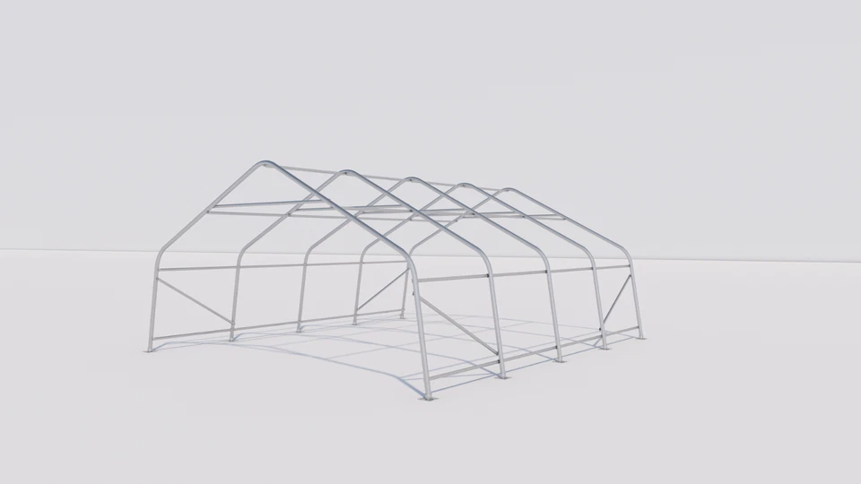 Toldo de cochera 22W 24L 11H (ft) para refugio de coche toldo de vehículo gris claro Foto 4 de 4