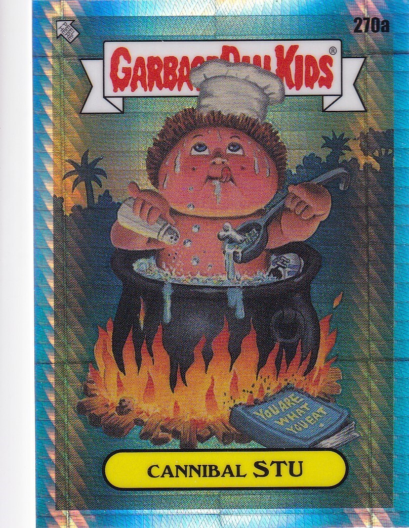 CANNIBAL STU TOPPS CHROME GARBAGE PAIL KIDS GPK OS7 PRISM REFRACTOR #270A 2024