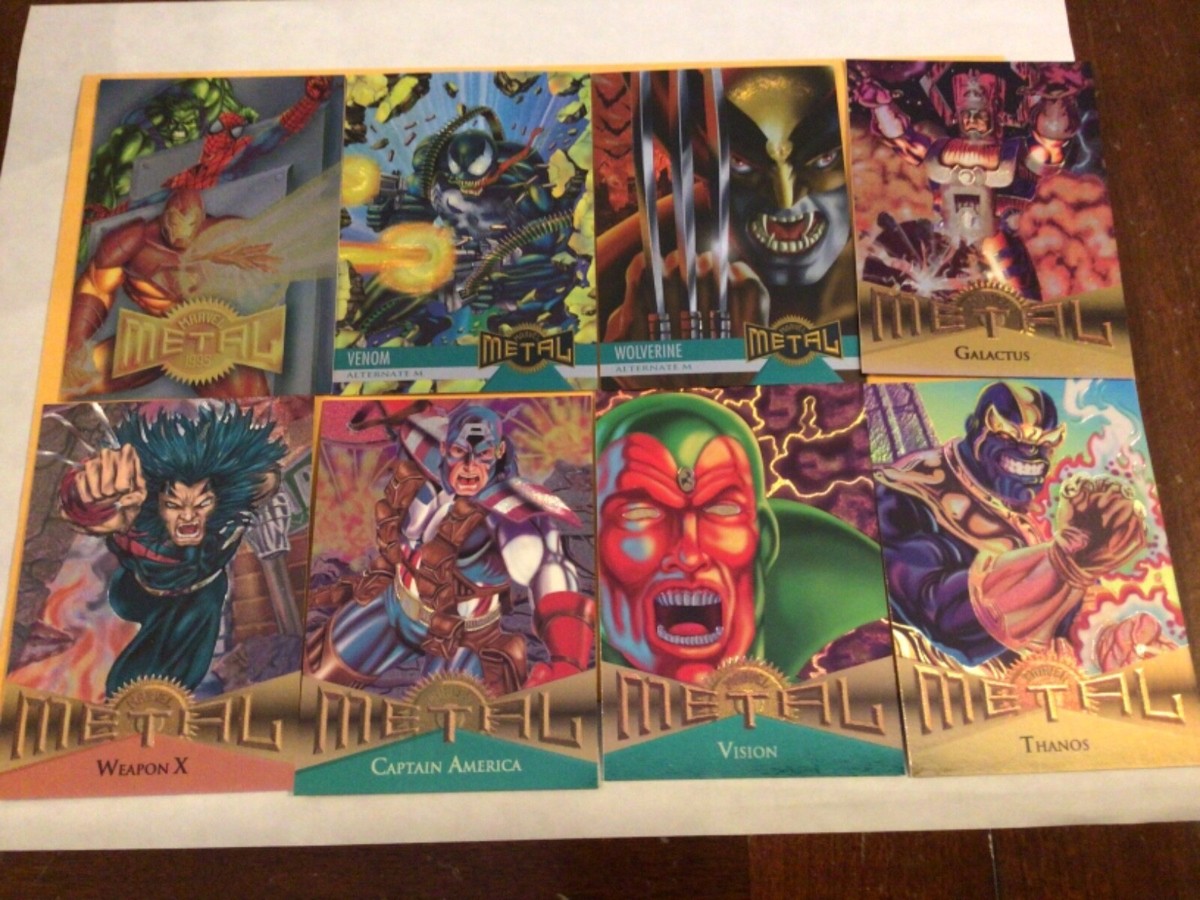 1995 Fleer Marvel Metal Cards COMPLETE BASE SET, #1-138 + 100