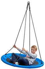 Nestschaukel Ø110 cm in grün/blau/orange Mehrkindschaukel