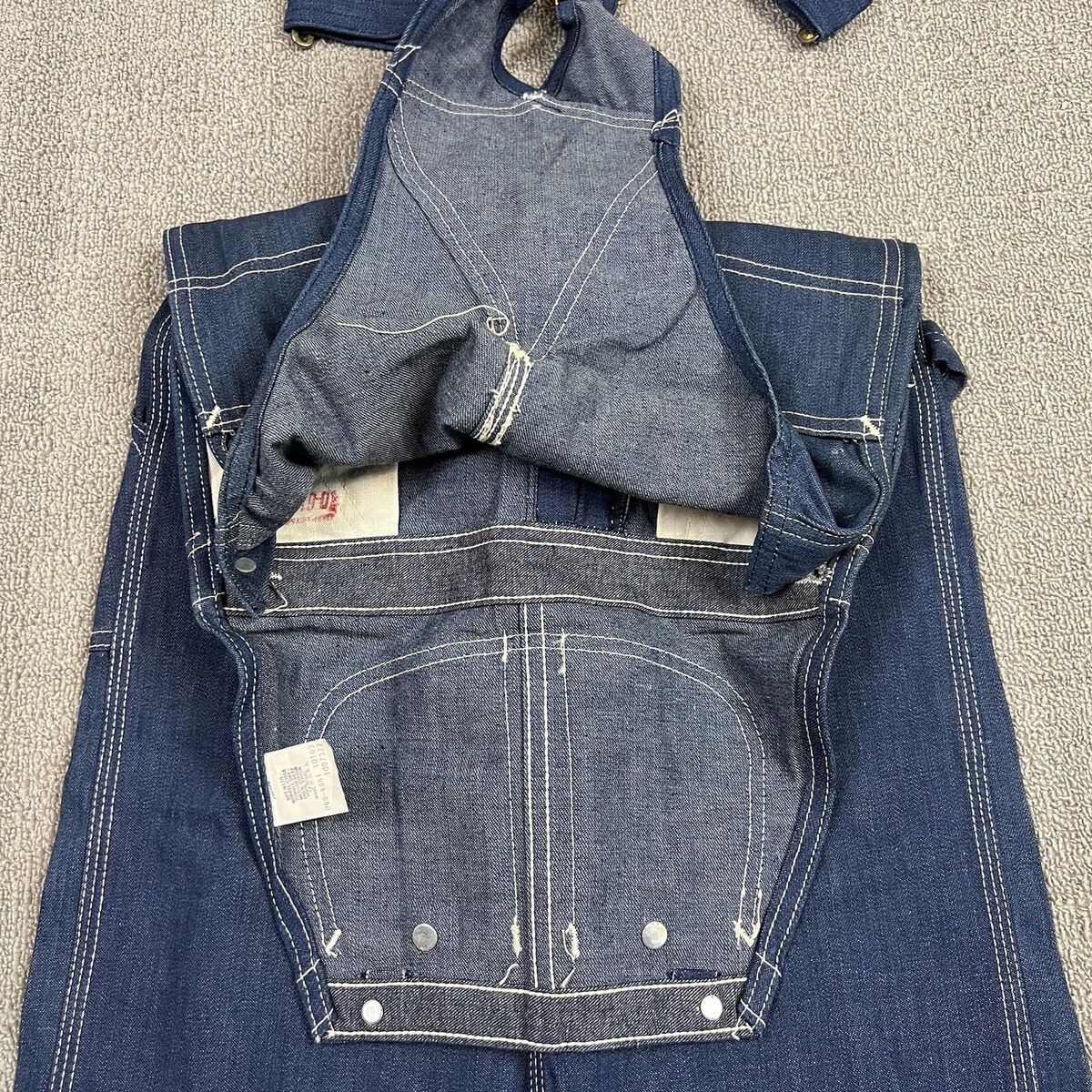 Vintage 70's Lee Sanforized Denim Overalls Men's 29x32 USA Vintage 70's Lee Sanforized Denim Overalls Men's 29x32 USA