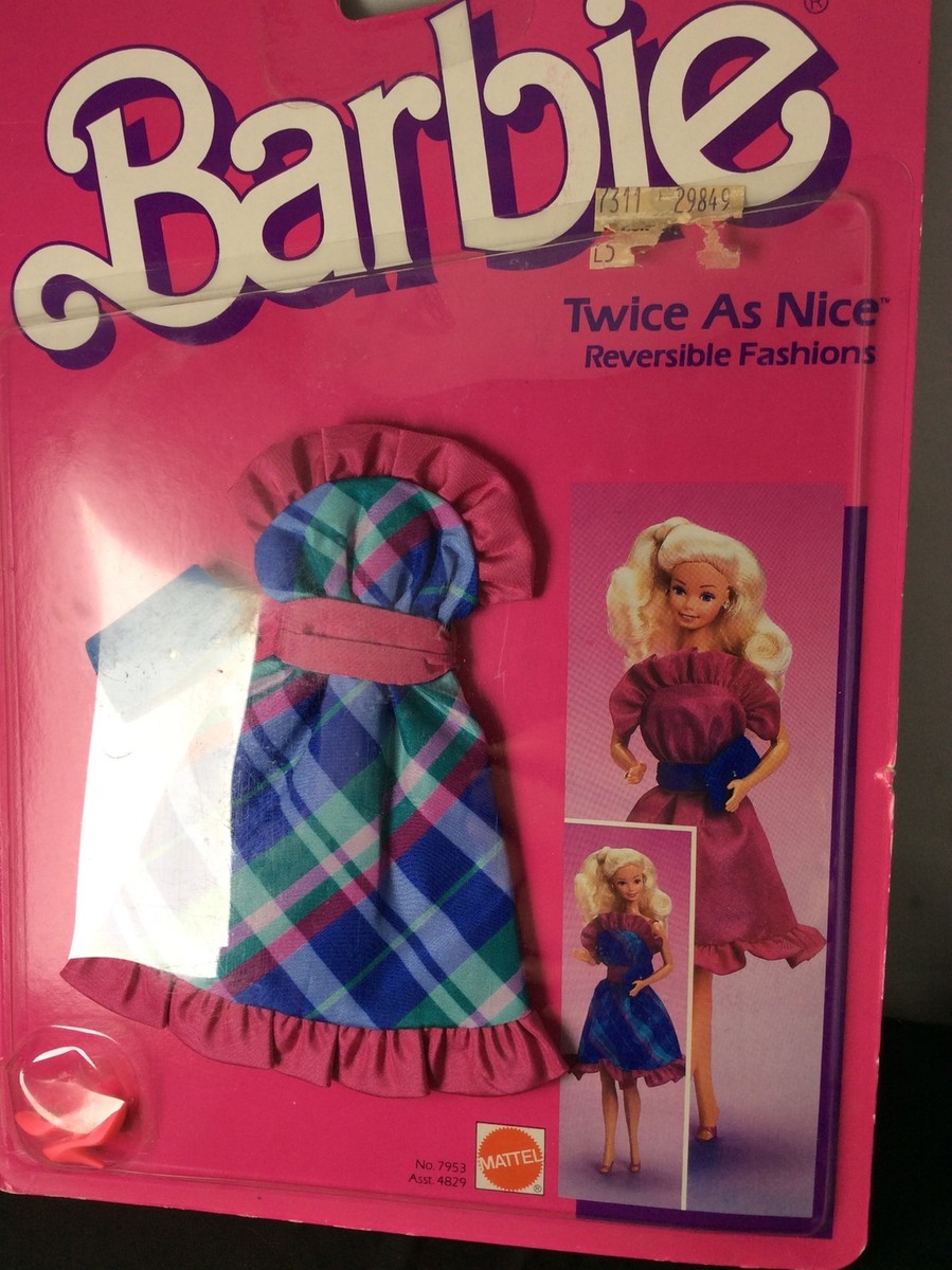 Mattel 1984 Barbie Twice As Nice Reversible Fashions #7953 Mattel 1984 Barbie Twice As Nice Reversible Fashions #7953
