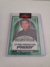 2024 Leaf KIT HARINGTON Green Pre-Production Proof card Pop Century #1/1