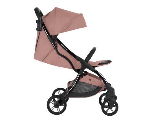 Kikkaboo Cloe Baby Stroller Pushchair Cabin-Approved Rubber Tires - Pink - Picture 3 of 9