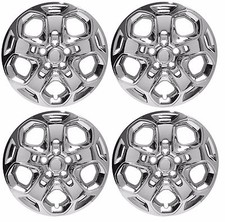 New 2010 2011 2012 Ford Fusion 17 Chrome Bolt-on Hubcap Wheelcover Set Of 4
