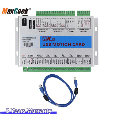 USB 2MHz Mach4 CNC 4 Axis Motion Control Card Breakout Board for Machine Centre
