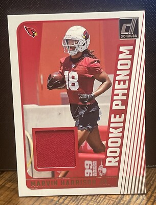 2024 Donruss Marvin Harrison Jr. Rookie Phenom Patch #RPJ-MHJ Cardinals RC